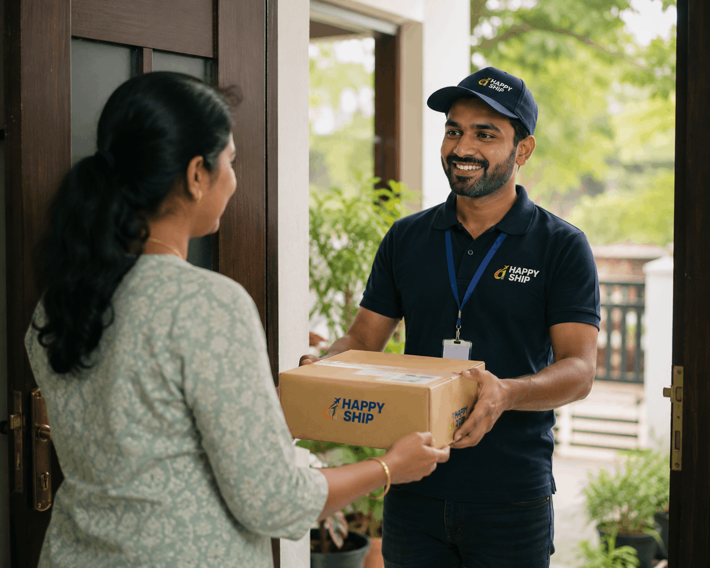 HappyShip domestic courier service — all India parcel delivery from Kottayam Kerala